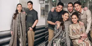 Al Ghazali dan Alyssa Elegan Dalam Balutan Busana Muslim, Bahagia Foto Bareng Bunda dan Adiknya
