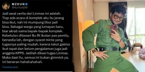 Ambil Alih Job Linmas di TPS Rumahnya, Kunto Aji Bagikan Momen Kocak Saat Bertugas
