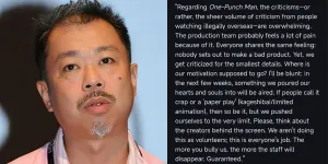 Animator Legend, Takashi Hashimoto Jawab Kritikan Haters Terhadap One Punch Man Season 3 dengan Sindiran Pedas