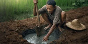 Arti Mimpi Menggali Tanah Keluar Air: Tafsir Lengkap dari Psikologi, Primbon, hingga Spiritual