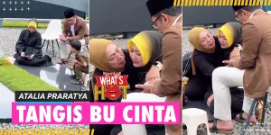 Atalia Praratya Menangis Tersedu Di Atas Makam Eril Saat Ziarah Setelah Lebaran