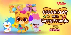 Belajar Jenis Warna dan Benda Bersama Serial Kartun Coloring with Lotty Friends