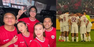 Berasa Jadi ‘Nyamuk’, Intip Potret El Rumi Nobar Timnas dengan Pasangan Aaliyah Massaid-Thariq Halilintar dan Mahalini-Rizky Febian