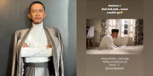 Beredar Foto Aming Pakai Peci dan Baca AlQuran, Jawab Spekulasi Hijrah?