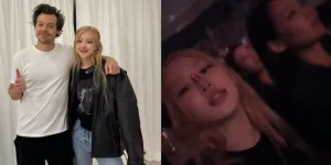 Bikin Iri! Rose BLACKPINK Foto Bareng Harry Styles Usai Konser