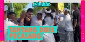 Bule Rusia Tantang Pecalang Duel, Tak Mau Pelankan Motor Saat Ada Upacara Melasti