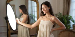 Cara Foto Cermin yang Bagus dan Aesthetic, Lengkap dengan Tips Pencahayaan, Pose, dan Editnya