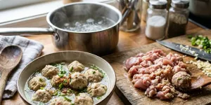 Cara Membuat Bakso Ayam Tanpa Blender dengan Teknik Manual yang Tetap Kenyal