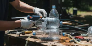 Cara Membuat Pompa Air Tanpa Listrik dari Botol Bekas