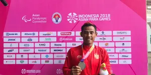 Cat Rambut Merah, Penyemangat Rizal Bagus Raih Medali Perak Asian Para Games 2018