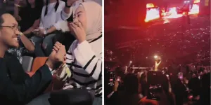 Cowok Ini Lamar Pacar di Konser Bruno Mars, Netizen Auto Baper!