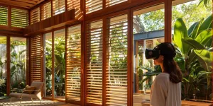 Desain Rumah Modern Tropis dengan Taman Tengah, Nyaman dan Asri