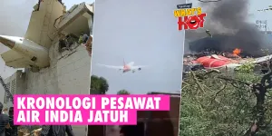 Detik-Detik Pesawat Air India Dengan 242 Penumpang Jatuh 5 Menit Setelah Take-Off
