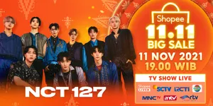 Dimeriahkan NCT 127 hingga Oppa Nassar, Jangan Lewatkan Keseruan Shopee 11.11 Big Sale TV Show