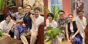 Duduk di Pangkuan Anak, Ini 7 Family Portrait Yuni Shara Rayakan Idul Adha - Mantan Suami Ikut Hadir