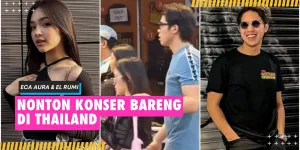 Eca Aura & El Rumi Kepergok Nonton Konser Bersama di Thailand