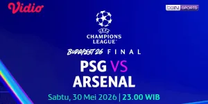 Final UCL 2026 PSG vs Arsenal Tayang Prime Time di Vidio
