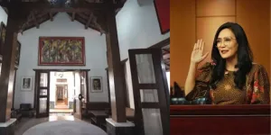 Foto-foto Rumah Rieke Diah Pitaloka, Kental Nuansa Kayu Khas Bali