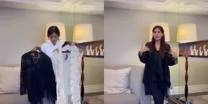 Gaya Busana Audi Marissa Buat Lebaran 2025, Padu Padankan Warna Putih dan Hitam