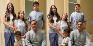 Gaya Busana Keluarga Nia Ramadhani sambut Lebaran 2025, Padukan Warna-Warna Kalem yang Elegan