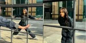 Gaya Fashion Fuji Dalam Balutan Denim, Padukan Dengan Sneakers Hidupkan Kesan Modern