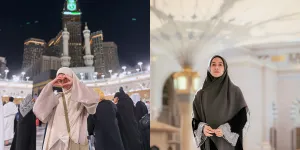 Gaya OOTD Nina Zatulini saat di Tanah Suci yang Simpel, Anggun dan Menginspirasi