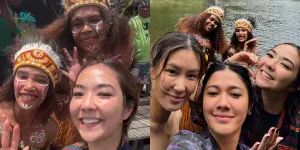 7 Potret Gisel Nikmati Pesona Kali Biru Papua, Dapat Kejutan Tak Terduga di Tengah Perjalanan