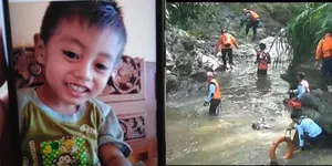 Hanya Meninggalkan Payung, Balita di Malang Terbawa Arus Selokan Yang Sangat Deras dan Belum Ditemukan