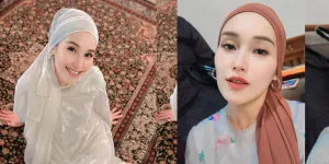 Ide Hijab Perpaduan Model dan Warna Baju ala Ayu Ting Ting, Tampil Modis saat Lebaran