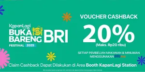 Intip Rundown KLBB BRI Festival 2025 Besok, Ada Voucher Cashback 20% untuk Pembelian Makanan dan Minuman dari BRImo Juga Lho!