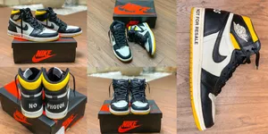 JUAL Air Jordan 1 Retro High OG NRG No L's Varsity Maize, Barang Bagus Ready Stock!