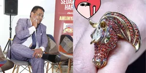 Koleksi Cincin yang Jarang Dipakai Hotman Paris, Berbentuk Kepala Kuda Bermata Berlian