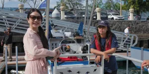 Marsha Siagian Tunjukkan Kepedulian Lingkungan dengan Hadiri Peluncuran Kapal Sampah