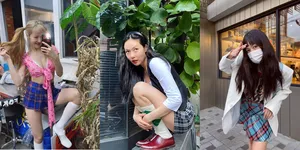 Mix And Match Mini Skirt Ala HyunA, Bikin Tampilanmu Jadi Unik Dan Berbeda!