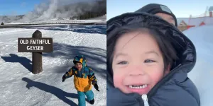 Momen Lucunya Issa Anak Nikita Willy dan Indra Priawan Mainan Salju di Montana, Selalu Aktif - Ceria