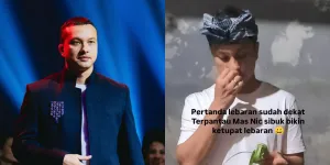 Momen Nicholas Saputra Bikin Ketupat Lebaran, Cincin di Jari Manis Bikin Salah Fokus