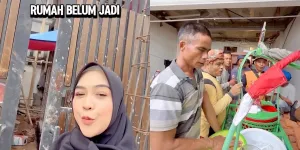 Momen Ria Ricis Traktir Tukang Bangunan di Rumah Barunya
