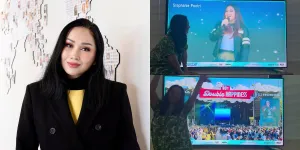 Nggak Bisa Lihat Langsung, Begini Aksi Titi DJ Nonton Konser Stephanie Poetri dari TV - Asyik Joget Pakai Daster