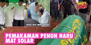 Pemakaman Penuh Haru Mat Solar, Diazani Anak Sulungnya - Rieke Diah Ikut Antarkan Hingga Ke Makam