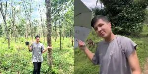 Penampakan Kebun Karet Milik Jirayut, Punya Luas Nyaris 1 Hektar