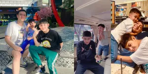 7 Potret 2 Anak Rifky Balweel yang Ganteng-Ganteng, Kompak dan Saling Sayang Meski Beda Ibu