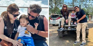 Potret Kebersamaan Nathalie Holscher Bareng Pacar Bule dan Adzam, Sudah Seperti Keluarga Kecil Bahagia