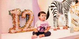 Potret Lucu Ameena Anak Pertama Aurelie Hermansyah dan Atta Halilintar, Belajar Pakai Hijab Syari dari Kecil