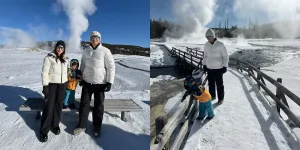 Potret Nikita Willy Ajak Issa Liburan ke Taman Nasional Yellowstone Tanpa Baby Nael