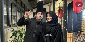 Potret Putri Delina Kompakan Pakai Baju Hitam dengan Pacar, Peci Jeffry Reksa Menjulang Disebut Setinggi Harapan Orang Tua