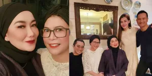 Potret Reza Artamevia Rayakan Lebaran Bersama Keluarga Mendiang Adjie Massaid, Ditemani Aaliyah Massaid