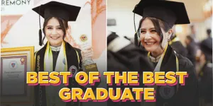 Prilly Latuconsina Wisuda, Raih Gelar Wisudawan Terbaik