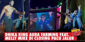 Rapper AS Melly Mike Manggung Di Closing Ceremony Pacu Jalur 2025, Dhika King Aura Farming BERAKSI!