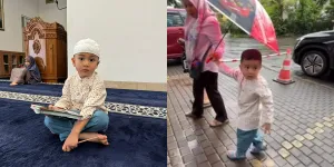 Rayyanza Anak Raffi dan Nagita Panik saat Injak Genangan Air, Sus Rini: Gak Papa Pengalaman