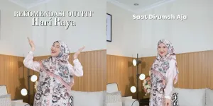 Rekomendasi Model Gamis Lebaran ala Irish Bella, Tampil Syar'i tapi Stylish